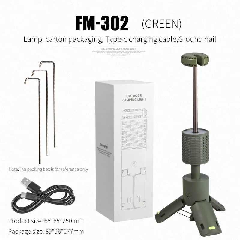 Folding Camping Light Portable Telescopic Lanterns Built-in 10000mAh Outdoor Waterproof Magnetic Lamp With Triangle Stand Base W250613