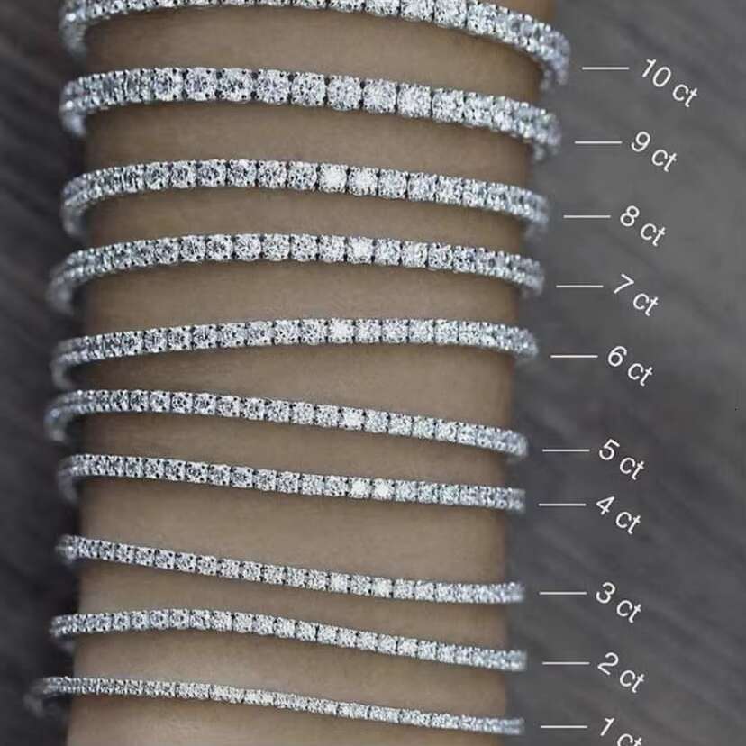 Bracelet Pass Diamond Tester GRA Certified VVS Moissanite Tennis Bracelet Wholesale Price 925 Sterling Silver Fine Jewelry