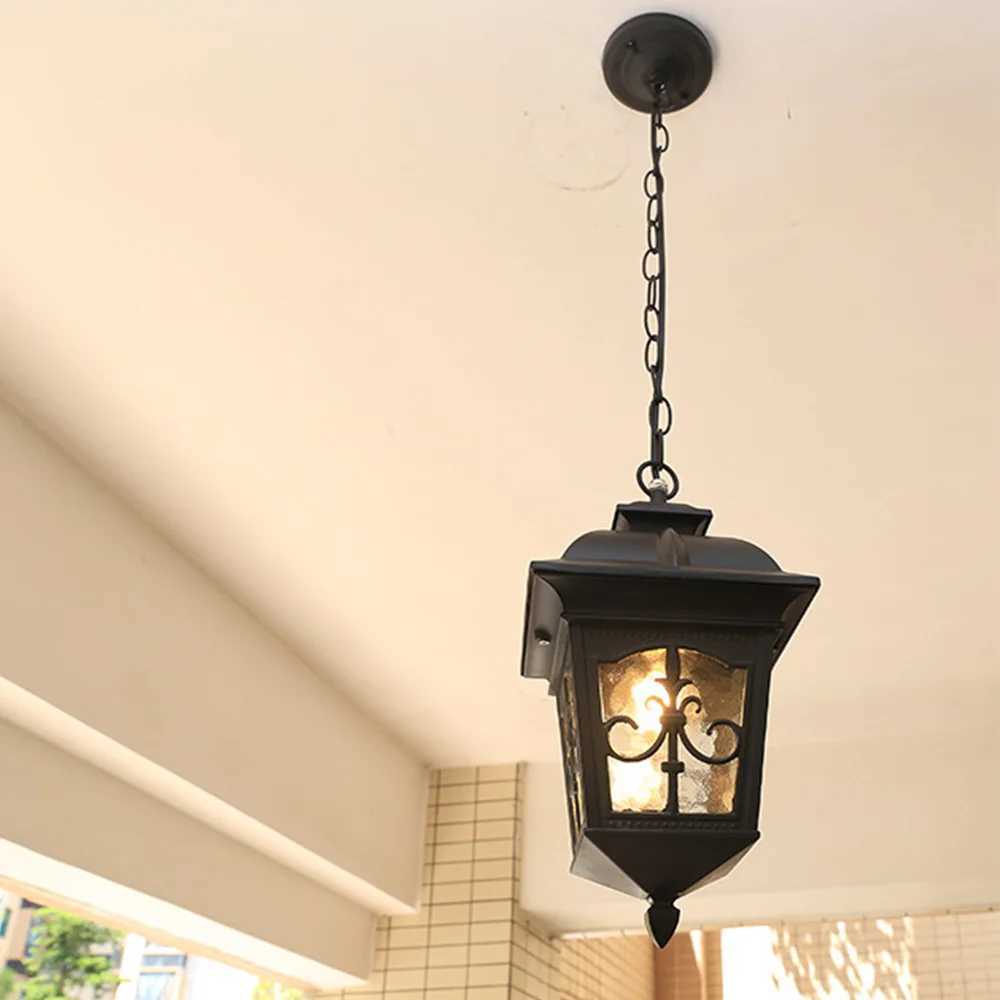 Outdoor Lamp Garden Pendant Lamp Gate Hallway Balcony Hanging Lamp Lantern Waterproof Corridor Aisle Courtyard Ceiling Lamps W250613