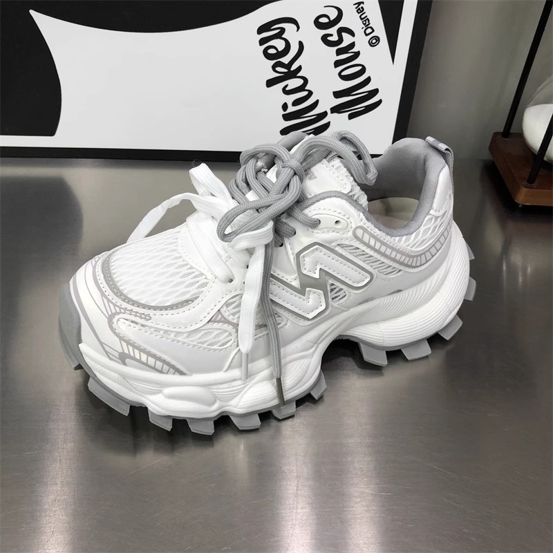 Ddmysports Korean Style High Value Thick Soled Dad New Summer Breathable Casual Sports Mesh Thin Height Increasing Women S Shoes Outdoor Shoes