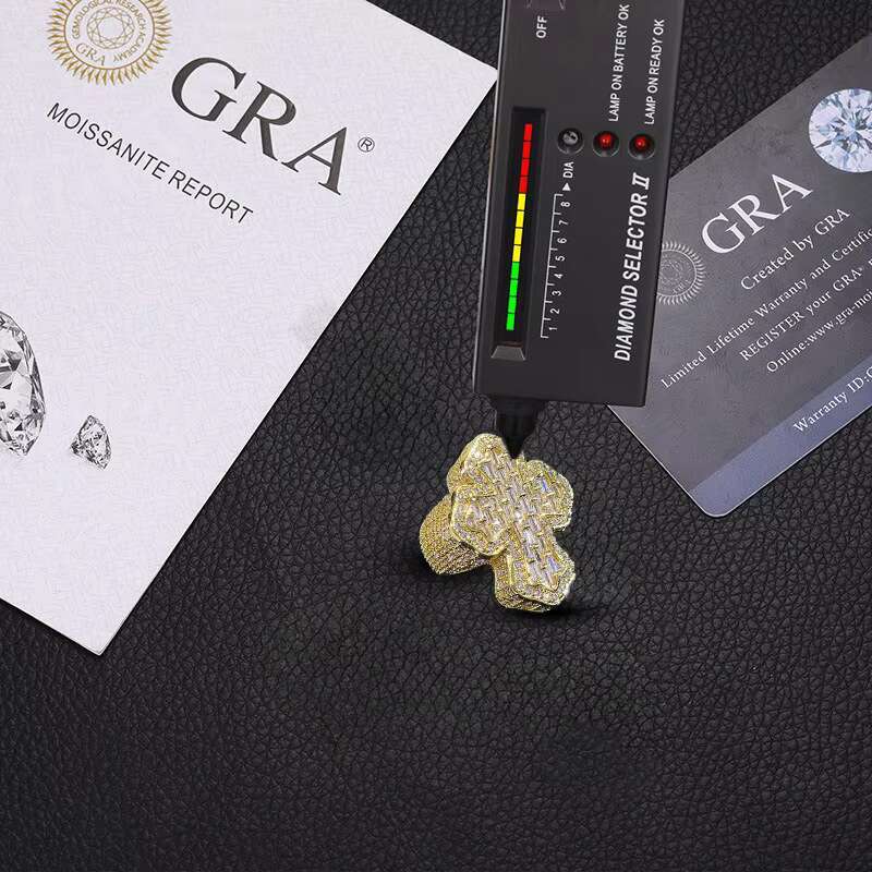 Rapper High Quality Championship Ring Iced Moissanite Stone Wholesale Popular 925 Silver Moissanite Ring for Men