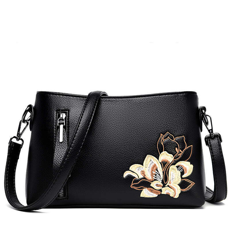 Crossbody New Chinese Style Embroidered Clutch Fashionable Elegant Mom Large Capacity Simple Shoulder Bag