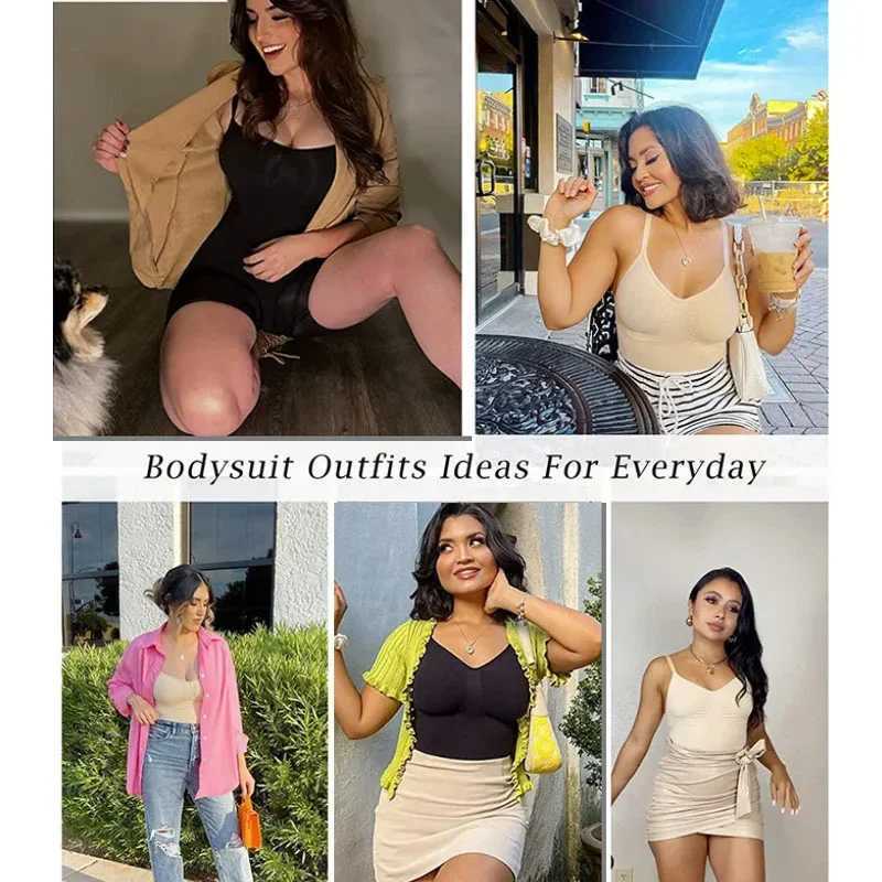 GUUDIA Open Crotch Wire Free Adjustable Shoulder Strap Seamless Tummy Control Tight Thigh Women Bodysuit Shapewear XJ250614