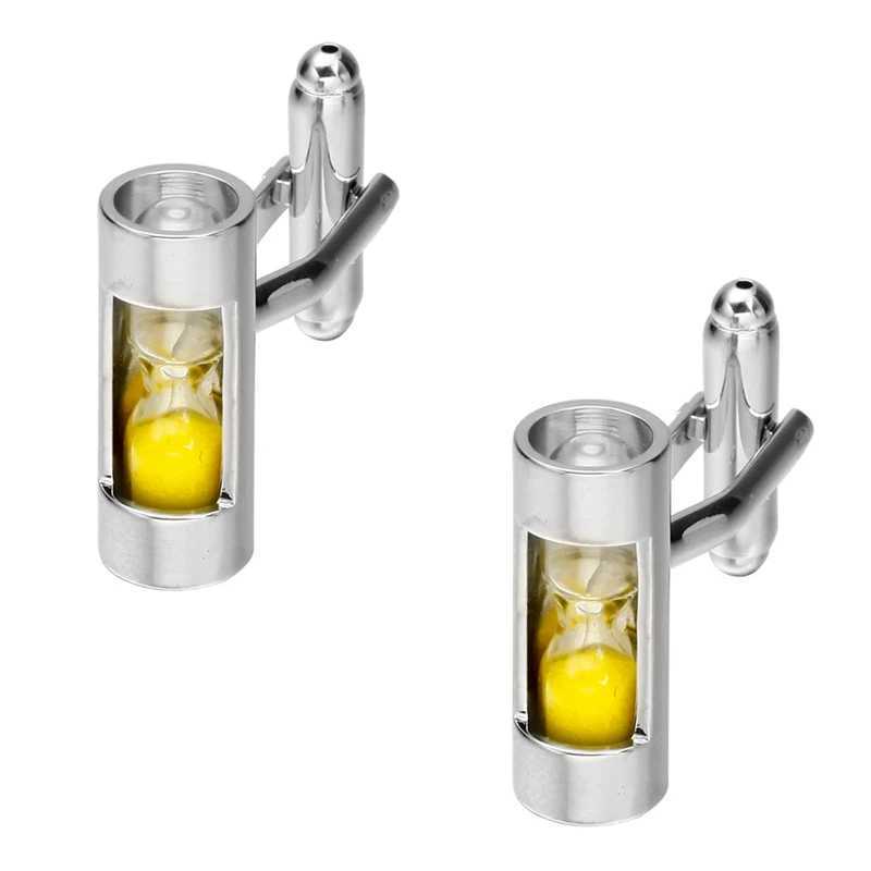 MeMolissa Novelty Cylinder Cufflinks 18 Designs Hourglass/Pen/Bullet Fashion Cufflinks for Mens High Quality Fine Jewelry XJ250614