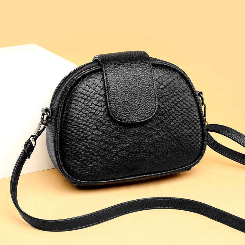 Small 100% Cowhide Handbag High Quality Genuine Women Messenger Bags Female Shoulder Bag Vintage Leather Bolsa Feminina