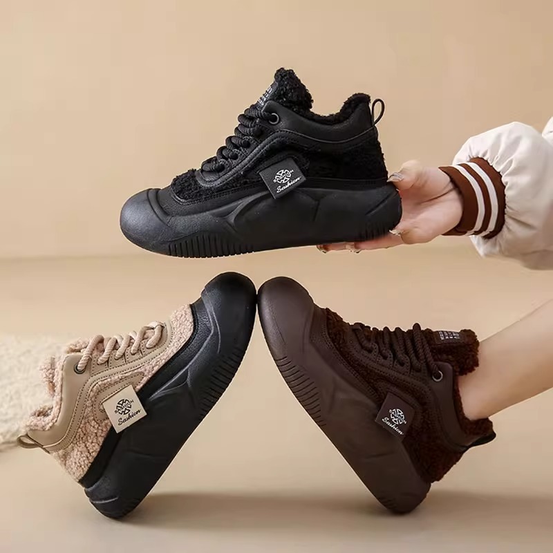 Ddmysports Martin Autumn Winter New Snow Fleece Lined Short Thick Sole Cotton Women S Shoes Boots Outdoor Shoes