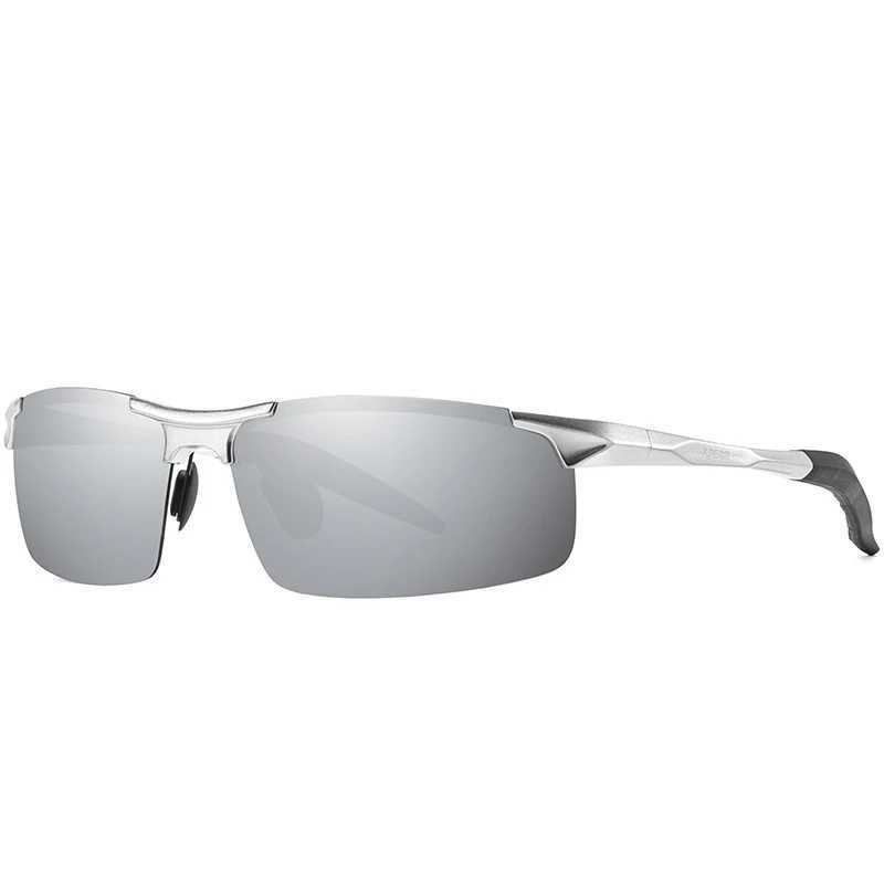 VCKA Aluminum Magnesium Half Frame Myopia Sunglasses Women Sports Men Drive Polarized Custom Prescription Goggles -0.5 to -6.0 Z250614