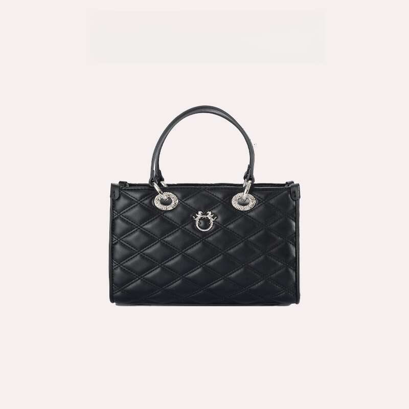 Women's shoulder bag crossbody bag fashionable trend diamond grid chain bag fashionable high-end feel Diamond Pattern Tote Bag