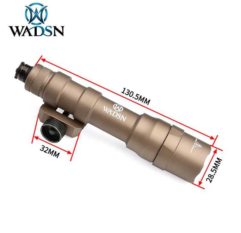WADSN M600 M600DF Surefir Flashlight 1400 Lumens 13000 Candela High Power Airsoft Gun Light M300 White LED Hunting Weapon Light XJ250613