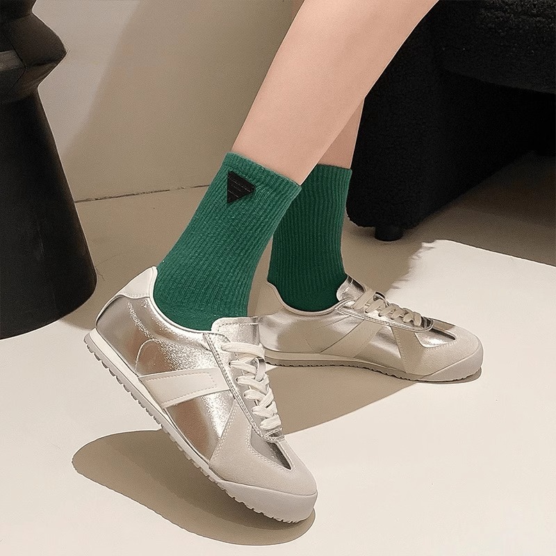 Ddmysports Silver German Training For Women New Autumn Winter Lightweight Soft Sole Casual Versatile Flat S Shoes Outdoor Shoes