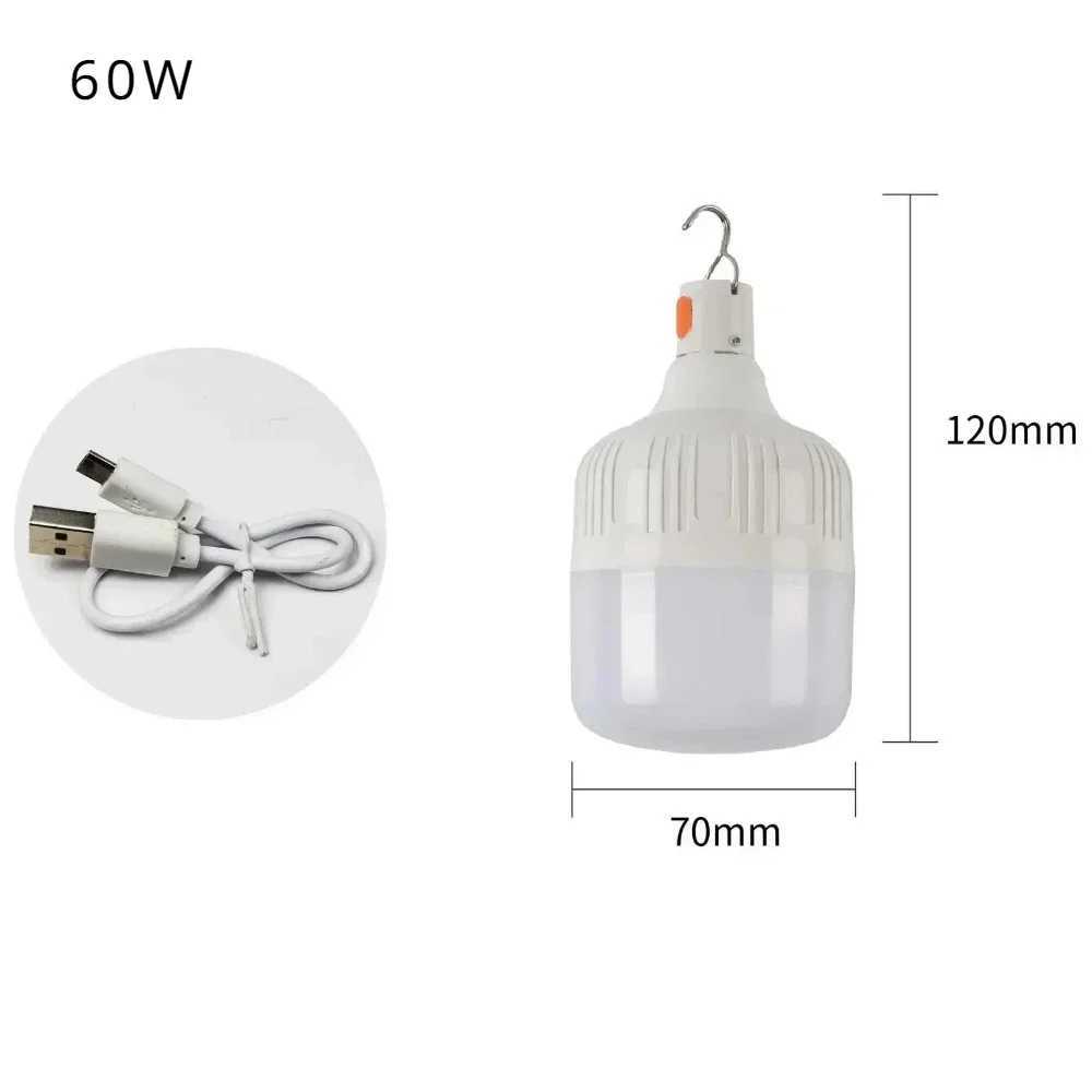 Portable USB Charging LED Camping Light Multifunctional Outdoor Emergency Suspension Tent Light Hiking Picnic Night Lighting W250613