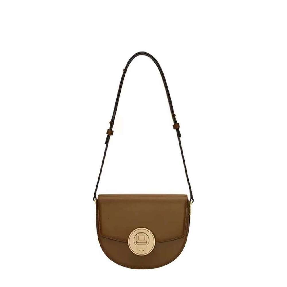 New Easy Pull Can Half Round Saddle High-end Single Shoulder Crossbody Niche Women's Bag