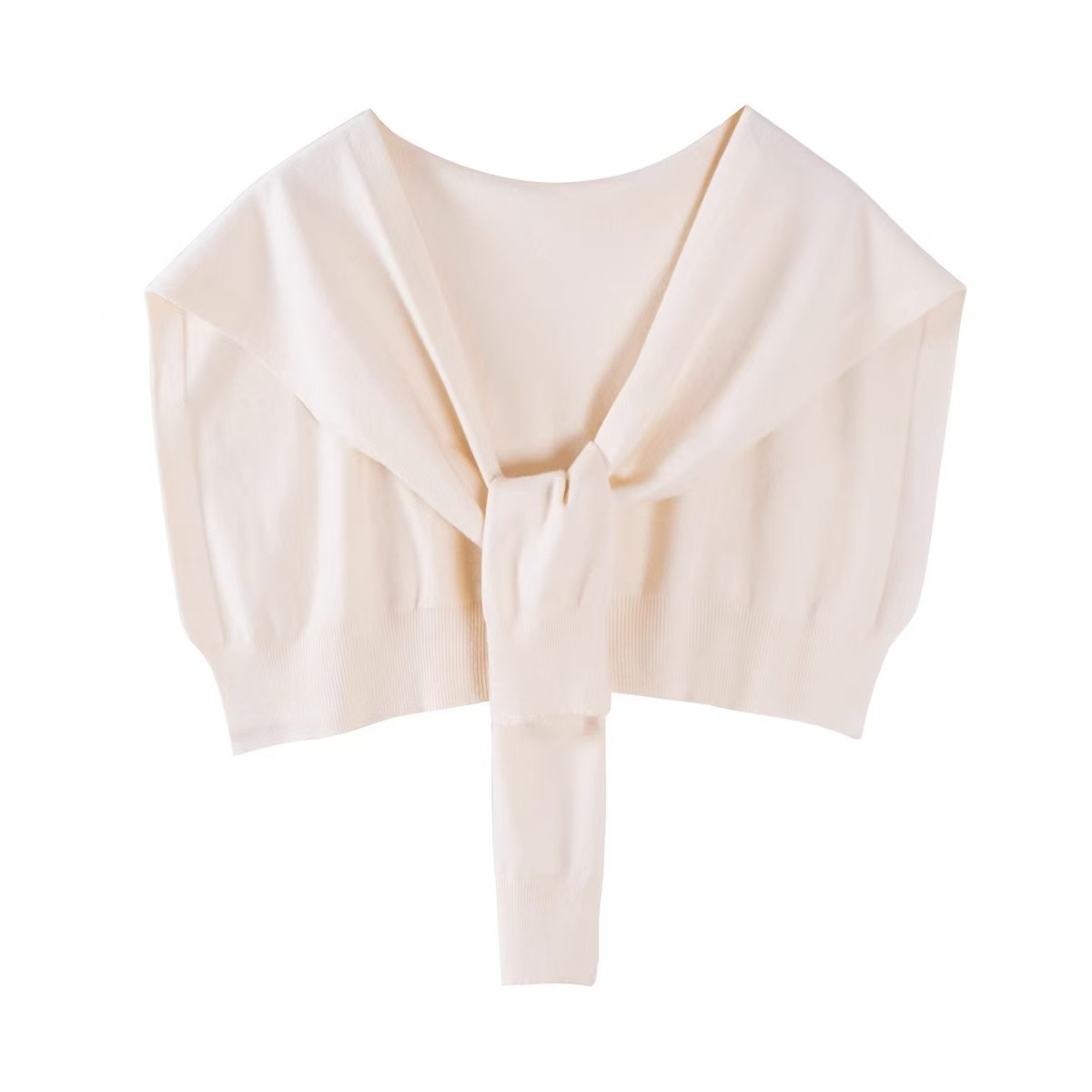 K1018 Practical small single item autumn and winter small shawl knitted ladies outer wear knotted waistcoat shoulder guard neck fashionable solid colo