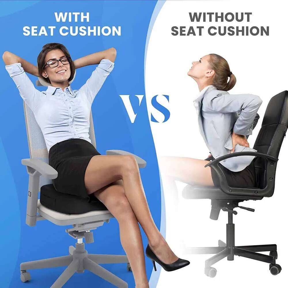 Seat Cushions Office Chairs,Memory Foam Coccyx Cushion Pads For Tailbone Pain,Sciatica Relief Pillow,Correct Sitting Posture