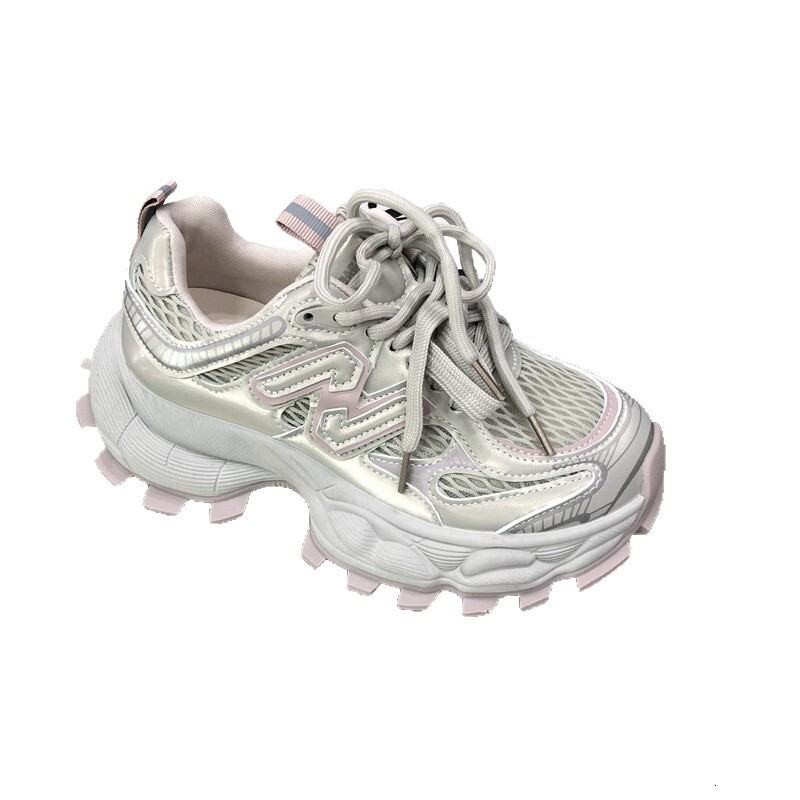 Ddmysports Korean Style High Value Thick Soled Dad New Summer Breathable Casual Sports Mesh Thin Height Increasing Women S Shoes Outdoor Shoes