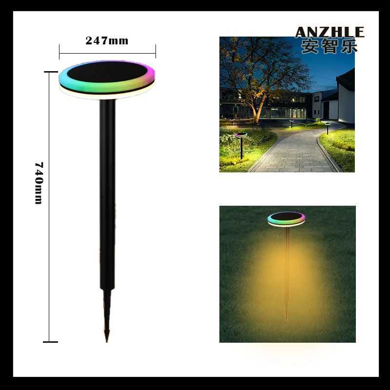 Outdoor Solar LED Lights with IP65 Waterproof Rating Modern Garden Lights Suitable for Gardens Parks and Courtyards W250613