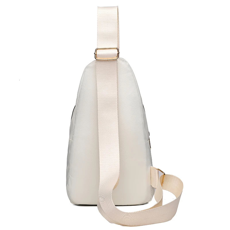 style embroidery thread front pocket womens casual outdoor shoulder bag Random zipper direction Korean version 250614