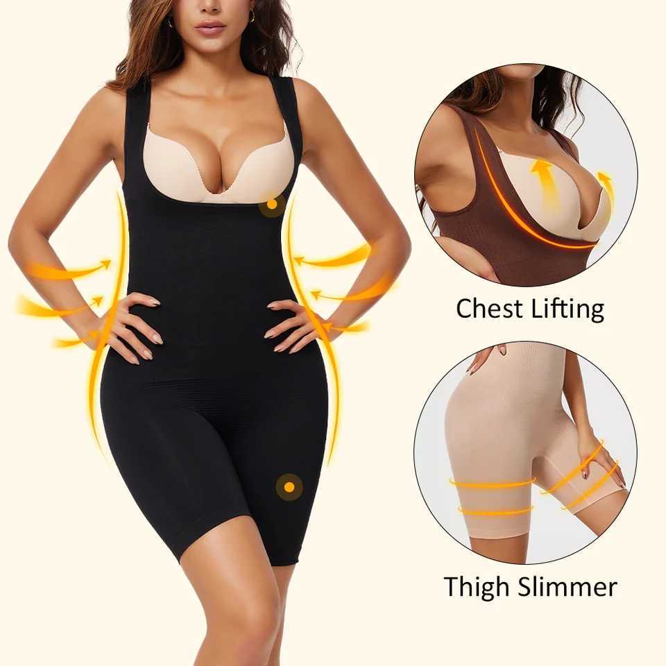 Womens One-Piece Tight Buttocks Control Lifting Shaping Shapewear Bodysuit Device High Waist Training Tight Fitting Clothing XJ250614