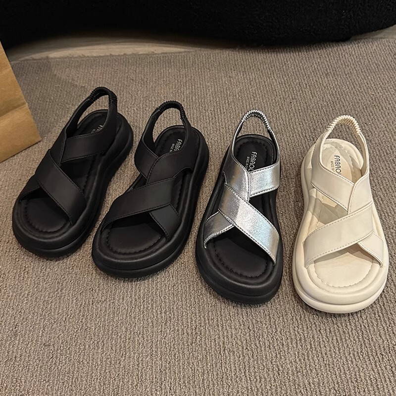 Ddmysports New Roman For Women Summer Fashion Internet Celebrity Thick Sole Platform Dress Shoes Casual Beach Sandals Outdoor Shoes