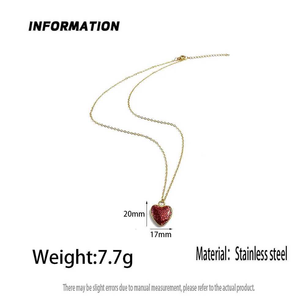 New fashion simple necklace pendant ladies sweet pendant stainlESS steel jewelry exquisite gift Z250614