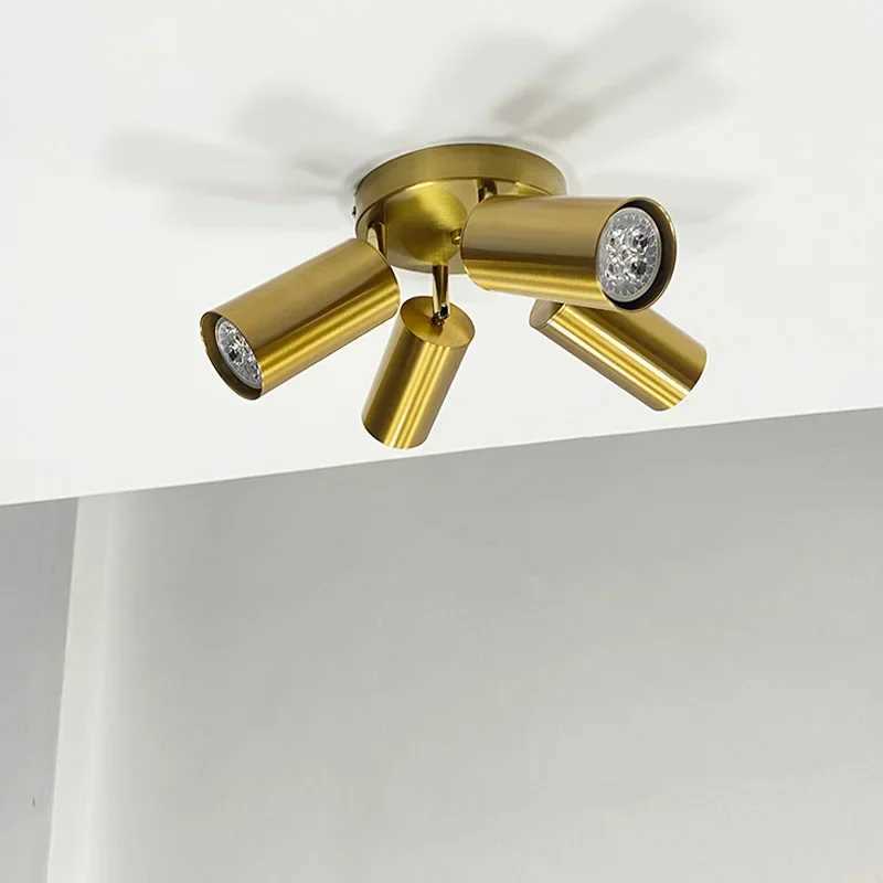 Modern GU10 LED Study Ceiling Lights Kitchen Fixtures Dining Room Background Decoration Lampshade Adjustable Stairs Aisle Lamp XJ2500613