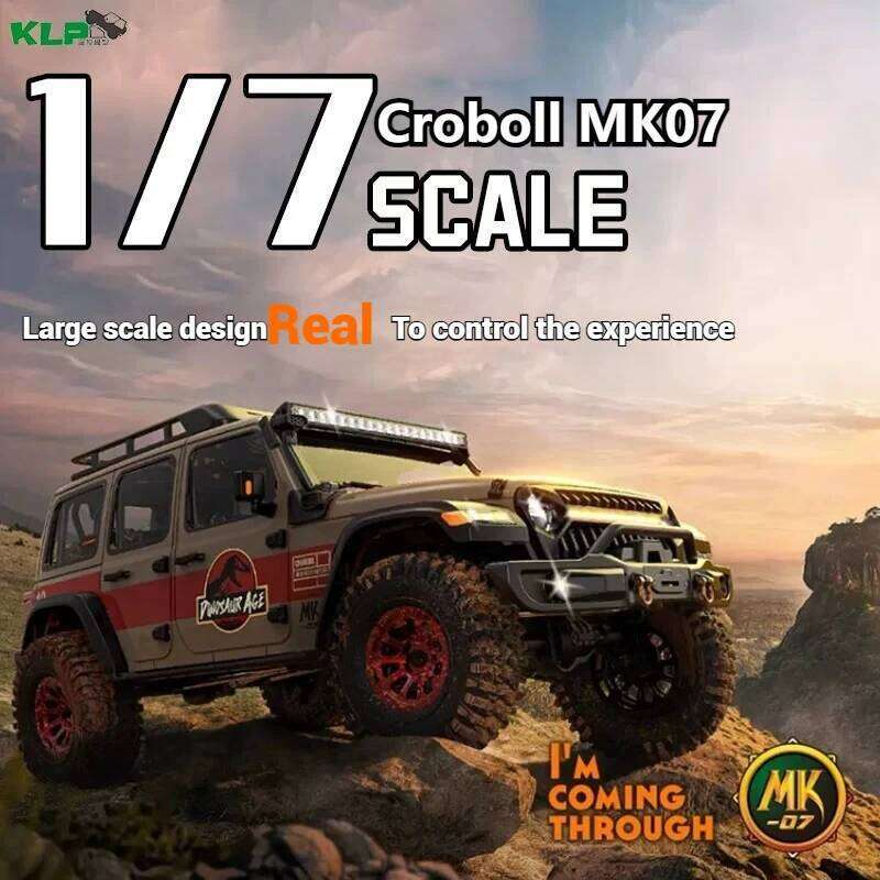 Crobol 07 Large Off-Road Vehicle Climbing Car Remote Control Electric 1/7 Differential Lock Transmission Broken Dual Speed
