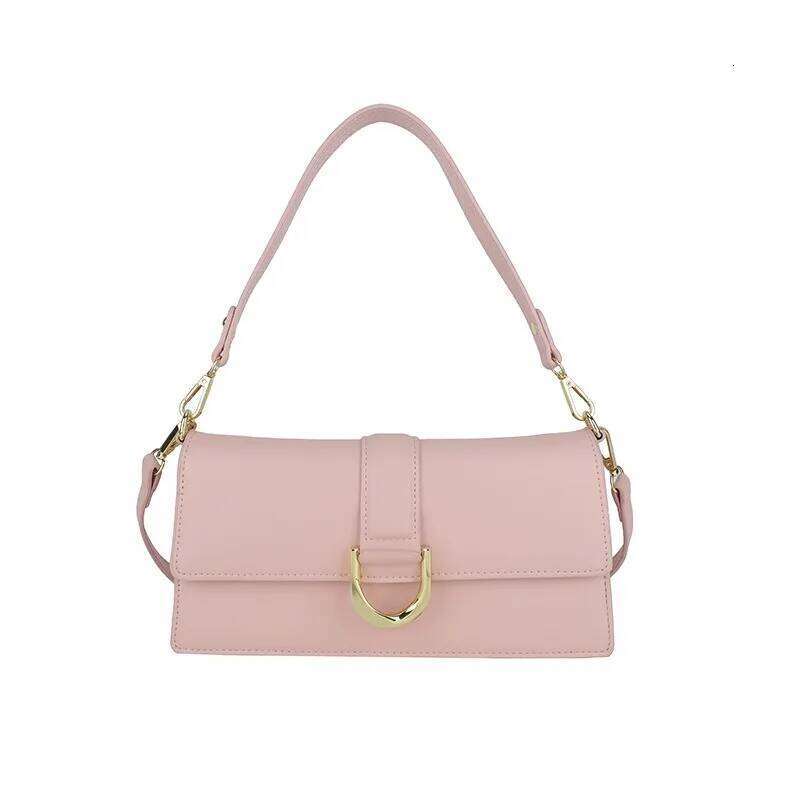 New Trendy Textured Female Korean Version Fashionable Foreign Style Wide Strap Shoulder Bag