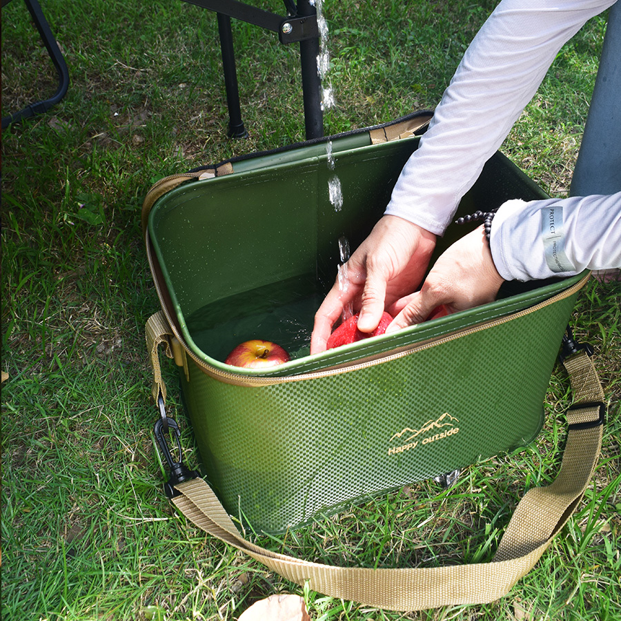 18-20L Portable Large Capacity Insulated Cooler Bag, Lunch Cooler Bag, Heat insulation Picnic Bag for Outdoor Camping Hiking, Beach, BBQ (Forest Deep 