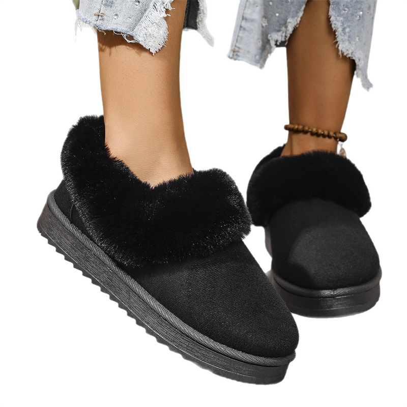 slides Designer Sandals Slides Hot Free Shipping Slippers For Woman Winter Indoor Outdoor Wear Warm Vintage Snow Boots Black Brown Coffee Plush