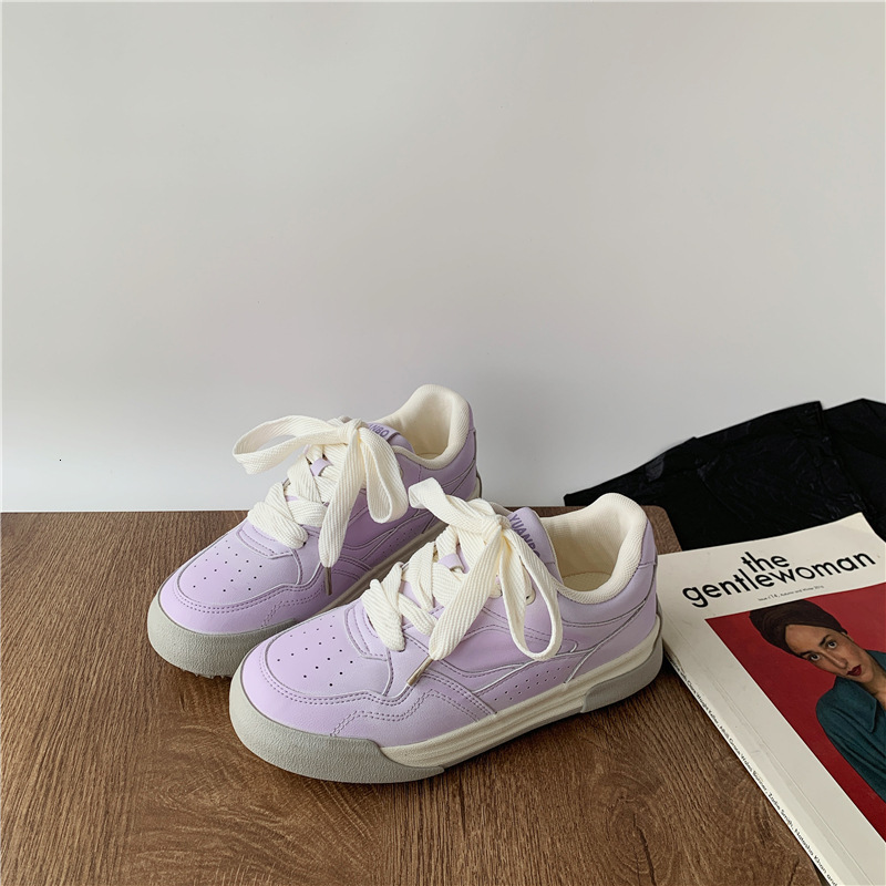 Ddmysports High Quality Thick Soled White Sneakers Versatile Student Ins Style Casual For Women New Spring And Autumn Bread Shoes Outdoor Shoes