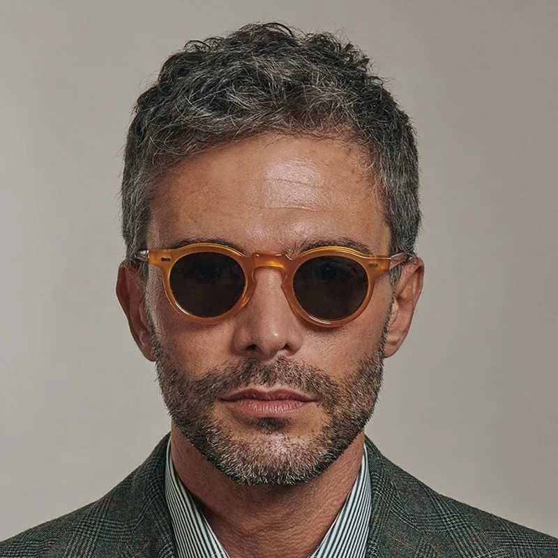 Handmade Durable Luxury Round Acetate Sunglasses Men Women Fashion Design Sunglasses outdoor UV400 Protection Customization Z250614