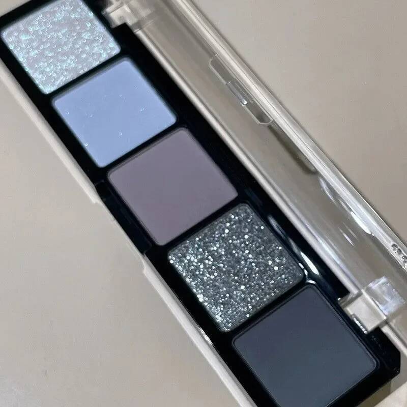 5 Colors Dark Night Black Red Palette Glitter Matte Pearlescent Shimmer Shinny Eye Pigment Eyeshadow Cosmetic Makeup