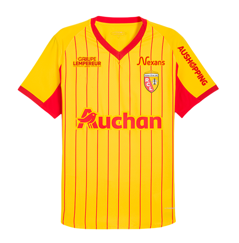 RC Lens 202526 Soccer Jersey Retro Football Kit for Kids Adults SIKORA ARSENE 9798