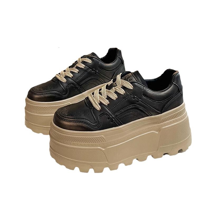 Ddmysports Petite Height Increasing Thick Soled White Sneakers With Skirt Autumn New Platform Lightweight Casual Sports Shoes Outdoor Shoes