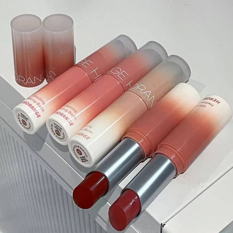 Water Light Solid Gloss Jelly Cherries Red Lip Tint Clear Lasting Moisturizing Mirror Non-stick Cup Lipstick Makeup happy