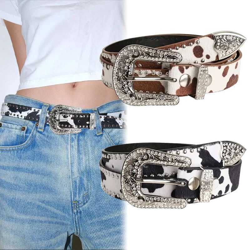 Wens Retro Casual Trend Carved Buckle Belt For Men Punk Style Rivet Y2k Belt Paired With Jeans Skirts - Ideal Gifts X2506141