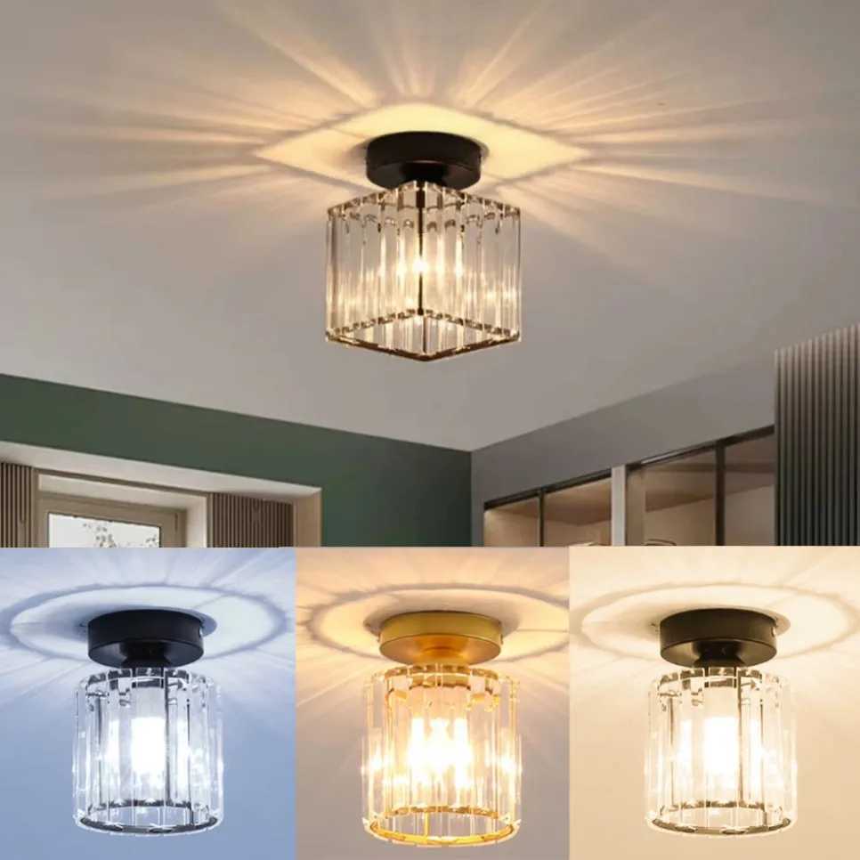 Nordic LED Acrylic Ceiling Lamp Aisle Corridor E27 Lamp For Living Room Bedroom Home Ceiling Light Interior Lighting AC 85-265V XJ2500613