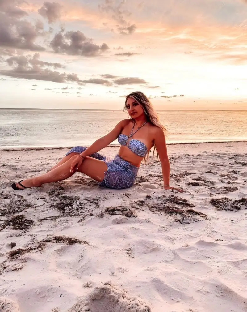 Womens Paisley Bikini Set Pareo With Skirt sarong Sexy Bohemian Beach Dress Beachwear TwoPiece Swimsuit CoverUp Summer Outfit 250611