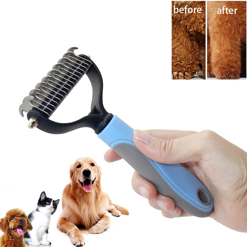 Pet Cat Hair Removal Comb Brush Dog Grooming Shedding Tools Puppy Hair Shedding Trimmer Pet Fur Trimming Dematting Deshedd Combs 250614