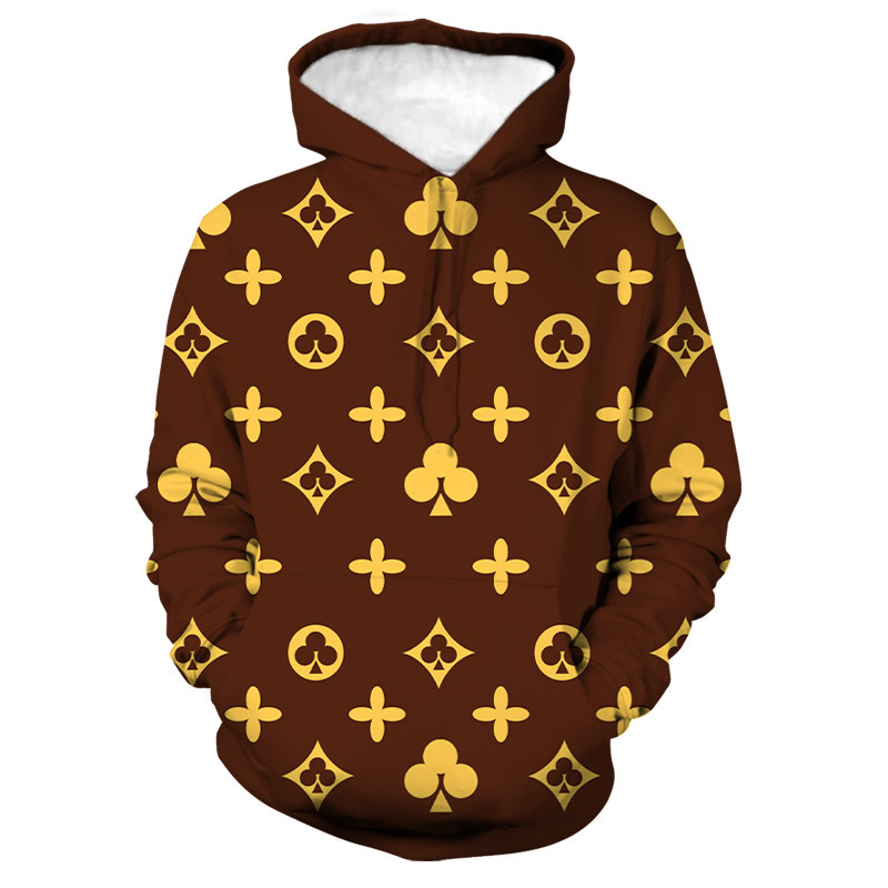 Fashion Autumn Winter New Women Men Hoodie Digital 3D Print Unisex Casual Pullover Fleece-Lined Long Sleeve Top Plus Size XXS-6XL