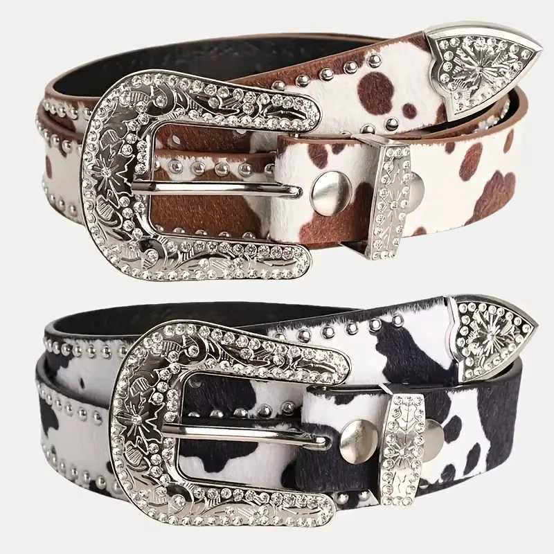 Wens Retro Casual Trend Carved Buckle Belt For Men Punk Style Rivet Y2k Belt Paired With Jeans Skirts - Ideal Gifts X2506141