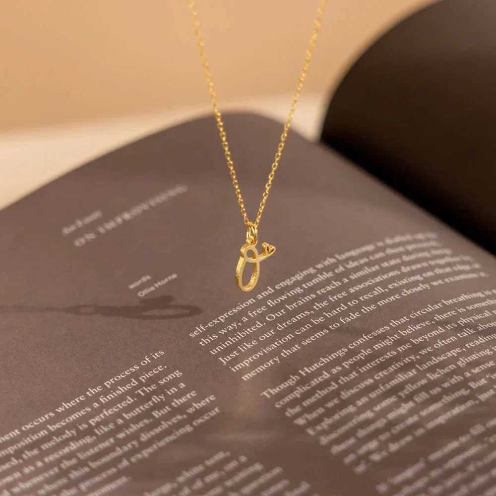 Delicate necklace for women stainless steel DIY 26 initial heart irregular charm pendant name custom chain birthday gift Z250614