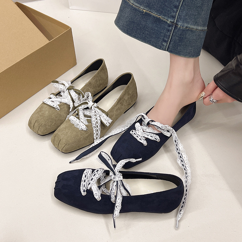 Ddmyoutdoor Korean Style Shallow Mouth Ballet Flats Women S Soft Sole Early Spring French Mary Jane Shoes With Hidden Wedge Outdoor Shoes