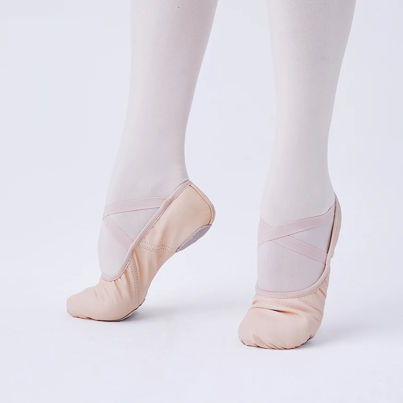 Women Leather Ballet Shoes Ballet Dance Slippers Kids Girls Split Sole Leather Shoes for Dancing 250613