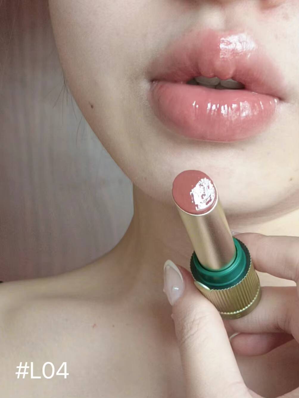 Girlcult Peach Series Mirror Lipstick Water Lip Gloss Bright Surface Lasting Film Moisturizing Doodle Lips happy