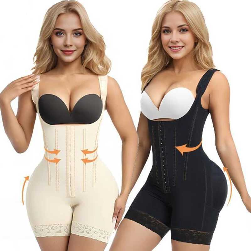 High Compression Shapewear Open Chest Sleeveless Jumpsuit Women Body Shaper Waist Corset Shaping Hip Lifting Underwear XJ250614