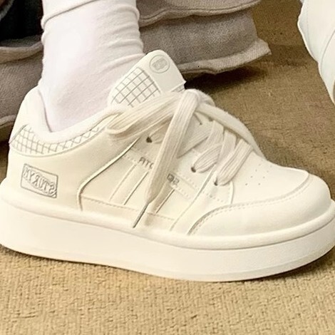 Ddmysports Platform White Sneakers For Women New Spring Niche Bread Sports Casual Canvas Shoes Outdoor Shoes