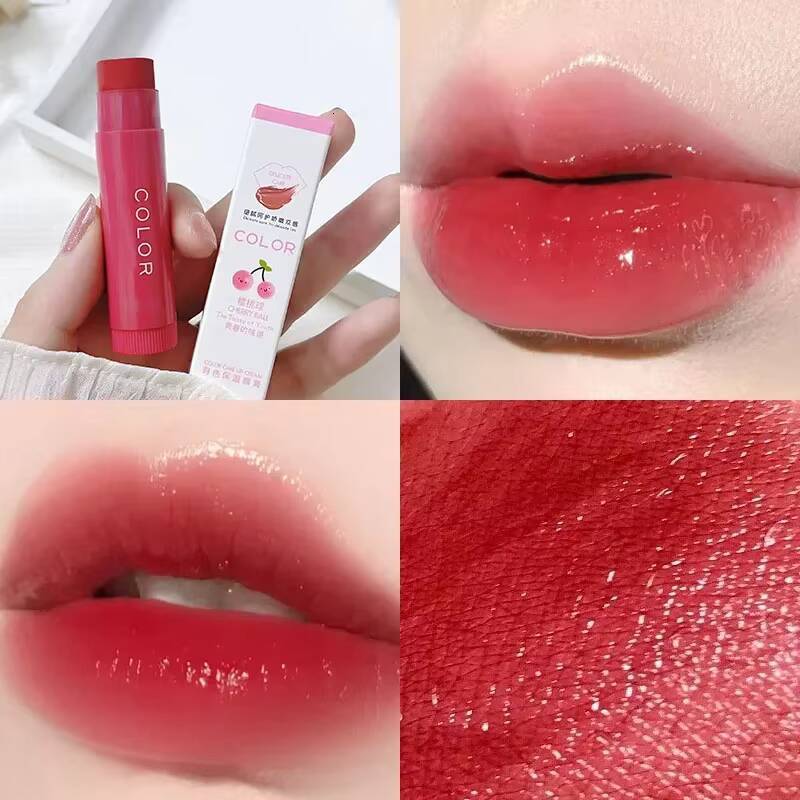 Moisturize Balm Hydrate Cute Girl Plump Water Light Lip Glaze Makeup Korean Lipstick Cosmetic 3 Colors Beauty happy