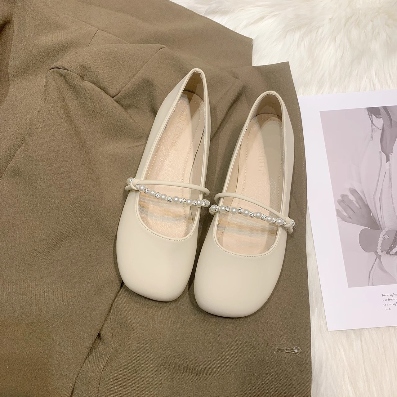 Ddmyoutdoor Ddmyoutdoor Evening Breeze Gentle Flat Single Women New Summer Mary Jane To Match Skirts Soft Sole Maternity Shoes Outdoor Outdoor Shoes