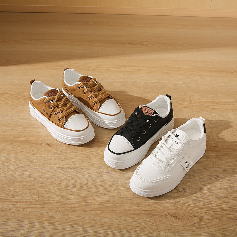 Ddmysports White Sneakers For Women Spring New Korean Style Ins Thick Sole Casual Sports Versatile Board Shoes Street Shooting A Outdoor Shoes